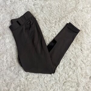 Women’s Size 1X Grey Kerrits Knee Patch Winter Horseback Riding Tights Breeches